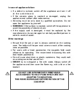 Предварительный просмотр 7 страницы Highland HIX604B1 Use And Care Manual