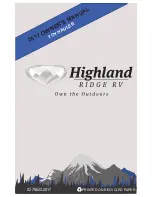 Highland RIDGE RV Owner'S Manual preview