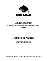 HIGHLEAD GC20688 Series Instruction Manual And Parts List предпросмотр