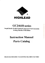 Предварительный просмотр 1 страницы HIGHLEAD GC24618 Series Instruction Manual Parts Catalog