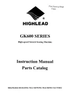 HIGHLEAD GK600 SERIES Instruction Manual Parts Catalog предпросмотр