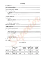 Preview for 2 page of HIGHLEAD GM747-3 Instruction Manual Parts Catalog