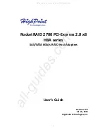 Preview for 1 page of HighPoint HighPoint RocketRAID 2700 Series User Manual