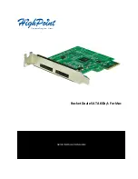 HighPoint Rocket Dual eSATA 6Gb/s For Mac Quick Installation Manual preview