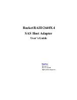 Preview for 1 page of HighPoint RocketRAID 2640X4 User Manual