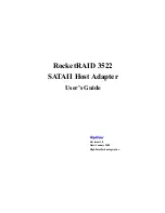 HighPoint RocketRAID 3522 SATAII User Manual preview