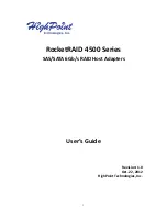 Предварительный просмотр 1 страницы HighPoint RocketRAID 4500 Series User Manual