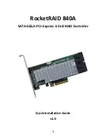 HighPoint RocketRAID 840A Quick Installation Manual preview