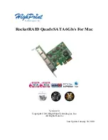 Preview for 1 page of HighPoint RocketRAID Quad User Manual