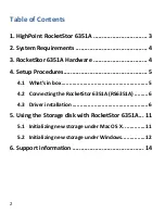 Preview for 2 page of HighPoint RocketStor 6351A Quick Installation Manual