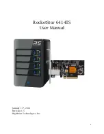 HighPoint RocketStor 6414TS User Manual preview