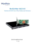 HighPoint RocketStor 6421AS Quick Installation Manual preview