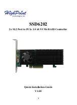 HighPoint SSD6200 Series Quick Installation Manual preview