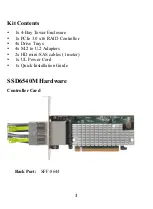 Preview for 3 page of HighPoint SSD6540M Quick Installation Manual