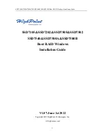 HighPoint SSD7000 Series Installation Manual предпросмотр