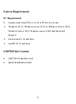 Preview for 2 page of HighPoint SSD7105 Quick Installation Manual