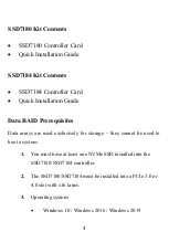 Preview for 3 page of HighPoint SSD7180 Quick Installation Manual