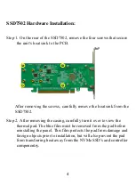 Предварительный просмотр 4 страницы HighPoint SSD7502 Quick Installation Manual