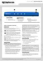 Preview for 2 page of HighSecLabs SM20-4 Quick Installation Manual