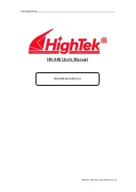 HighTek HK-880 User Manual preview