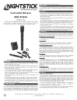 Preview for 1 page of Hightstick NSR-9744XL Instruction Manual