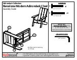 highwood Barcelona Modern Adirondack Chair Assembly Manual preview