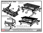 Preview for 2 page of highwood Hometown Picnic Table TBL-HI02 Assembly Manual