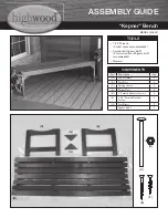 Предварительный просмотр 1 страницы highwood Kepner Assembly Manual