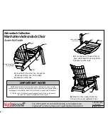 Preview for 2 page of highwood Manhatten Adirondack Chair Assembly Manual