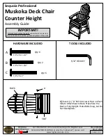 Preview for 1 page of highwood Sequoia Professional Muskoka CM-CHRSQC2 Assembly Manual