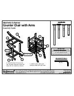 Preview for 1 page of highwood Weatherly Counter Chair with Arms Assembly Manual