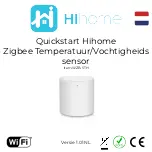 Предварительный просмотр 1 страницы Hihome Zigbee WZB-STH Quick Start Manual