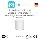 Предварительный просмотр 9 страницы Hihome Zigbee WZB-STH Quick Start Manual