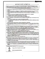 Предварительный просмотр 3 страницы Hikari H8800-7P Instruction Manual & Parts Book