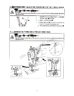 Предварительный просмотр 14 страницы Hikari H8800-7P Instruction Manual & Parts Book