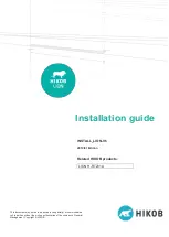 HIKOB LION H-RT201A Installation Manual предпросмотр