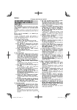 Предварительный просмотр 18 страницы HIKOKI 68102617 Handling Instructions Manual