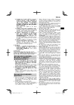 Предварительный просмотр 19 страницы HIKOKI 68102617 Handling Instructions Manual