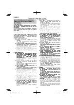 Предварительный просмотр 28 страницы HIKOKI 68102617 Handling Instructions Manual