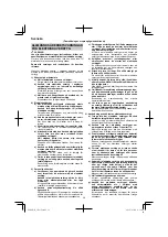 Предварительный просмотр 38 страницы HIKOKI 68102617 Handling Instructions Manual