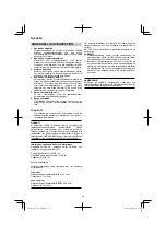 Предварительный просмотр 42 страницы HIKOKI 68102617 Handling Instructions Manual