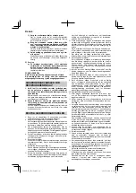 Предварительный просмотр 44 страницы HIKOKI 68102617 Handling Instructions Manual