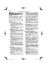 Предварительный просмотр 48 страницы HIKOKI 68102617 Handling Instructions Manual