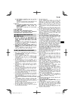 Предварительный просмотр 49 страницы HIKOKI 68102617 Handling Instructions Manual