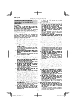 Предварительный просмотр 58 страницы HIKOKI 68102617 Handling Instructions Manual