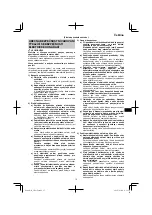 Preview for 75 page of HIKOKI 68102617 Handling Instructions Manual