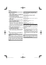 Предварительный просмотр 84 страницы HIKOKI 68102617 Handling Instructions Manual