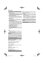 Preview for 94 page of HIKOKI 68102617 Handling Instructions Manual