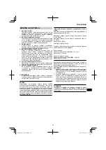 Preview for 99 page of HIKOKI 68102617 Handling Instructions Manual