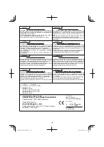 Preview for 126 page of HIKOKI 68102617 Handling Instructions Manual